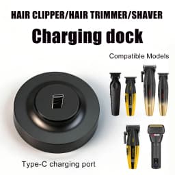 BRDCLIP Professional Haircutting Tool Accessory Charging Base Suitable for Flat-Bottom Type-C Interface Hair Clippers Shavers