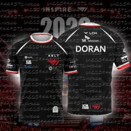 2026 New T1 Esports Team Jersey FAKER FAN Men and Women Summer Casual Short Sleeve for Gaming Enthusiasts