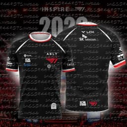 2026 New T1 Esports Team Jersey FAKER FAN Men and Women Summer Casual Short Sleeve for Gaming Enthusiasts
