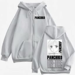 Panchiko DEATHMETAL Album Poster Print Zipper Hoodie Fashion Rock Zip Up Hooded Sweatshirts Men Women Casual Oversized Pullovers