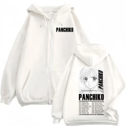 Panchiko DEATHMETAL Album Poster Print Zipper Hoodie Fashion Rock Zip Up Hooded Sweatshirts Men Women Casual Oversized Pullovers