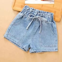 Trendy Summer Denim Shorts Baby Girls Korean Style Thin Comfortable Kids Casual Outfits