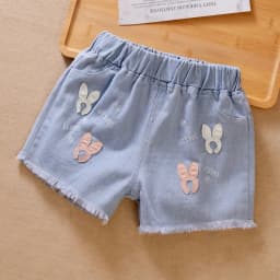 Trendy Summer Denim Shorts Baby Girls Korean Style Thin Comfortable Kids Casual Outfits