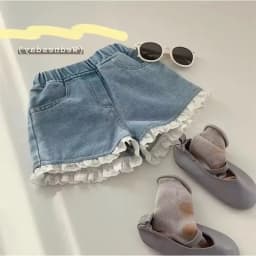 Trendy Summer Denim Shorts Baby Girls Korean Style Thin Comfortable Kids Casual Outfits
