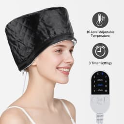 Hair Steamer for Deep Conditioning 9-Level Thermal Heat Cap Home Electric Portable Nourish Hair Mask Hat Thickened PE Bonnet