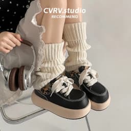 Women Sneakers Casual Flat Bottom Round Toe Platform Thick-soled Shoes Spring Autumn PU Sneakers Women Fashionable Shoes Women 6