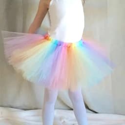 Baby Girls Pastel Tulle Skirts Kids Ballet Dance Tutu Pettiskirts with Hairbow Children Birthday Party Costume Photography Skirt