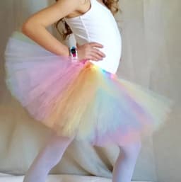 Baby Girls Pastel Tulle Skirts Kids Ballet Dance Tutu Pettiskirts with Hairbow Children Birthday Party Costume Photography Skirt