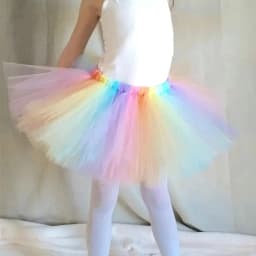 Baby Girls Pastel Tulle Skirts Kids Ballet Dance Tutu Pettiskirts with Hairbow Children Birthday Party Costume Photography Skirt