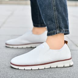 Summer New Men's Sports Shoes Breathable Mesh Cloth Shoes Outdoor Casual Shoes Men's Non-Slip Flying Woven Shoes Plus Size 50