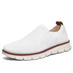 Summer New Men's Sports Shoes Breathable Mesh Cloth Shoes Outdoor Casual Shoes Men's Non-Slip Flying Woven Shoes Plus Size 50