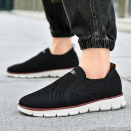 Summer New Men's Sports Shoes Breathable Mesh Cloth Shoes Outdoor Casual Shoes Men's Non-Slip Flying Woven Shoes Plus Size 50
