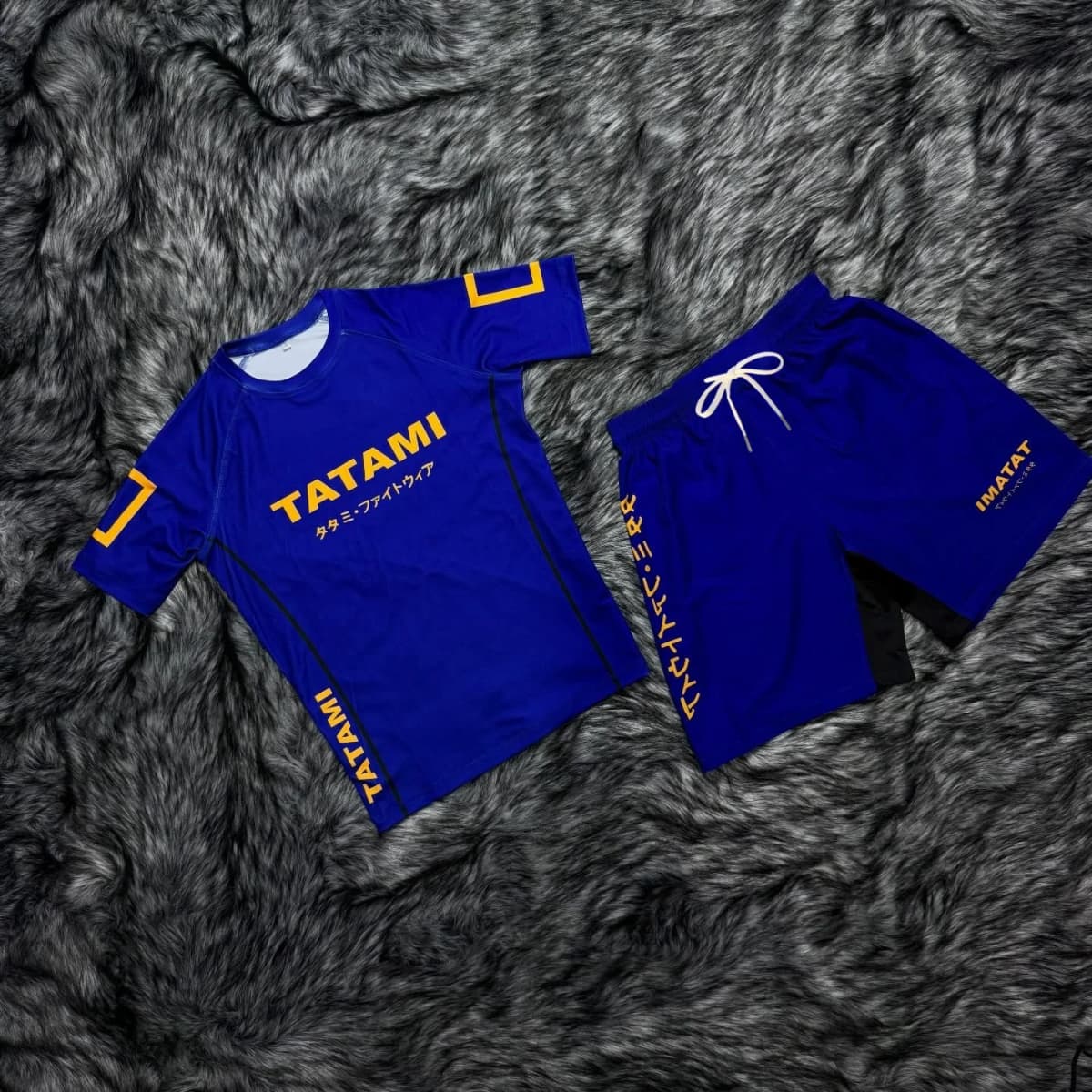 2026 Tatami Jiu Jitsu Set Men's Women's Kids Short Sleeve T-shirts & Fight Shorts Quick-Drying BJJ MMA Training Sportswear