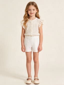 4 Pcs Girls' Bubble Short Pants,Soft and Comfortable Shorts,Providing Cool and Breathable Comfort in Summer for Girls' Daily Wear