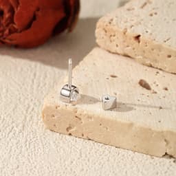 MODIAN D Color Oval Moissanite Heart Screw Helix Earrings Cartilage 925 Sterling Sliver Stud Earrings For Women Fine Jewelry