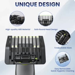 5-in-1 Guide Comb Guard Fit for One Blade QP2520 QP2530 QP2620 QP2630 QP2724 QP2834 Beard Trimmer 1-5mm Adjustable