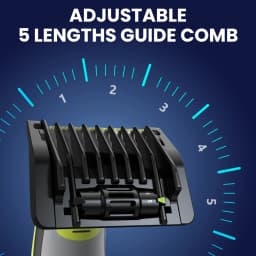 5-in-1 Guide Comb Guard Fit for One Blade QP2520 QP2530 QP2620 QP2630 QP2724 QP2834 Beard Trimmer 1-5mm Adjustable