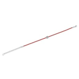 TY 0.5CT 925 Sterling Silver Moissanite Bracelet For Women Men Lucky Red String Bracelet 12constellation Bracelet Fine Jewelry