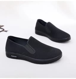 2026 New Fabric Shoes for Men's Work, Spring Travel, Breathable Flat Bottom, Non Slip Soft Soled Men's Shoes