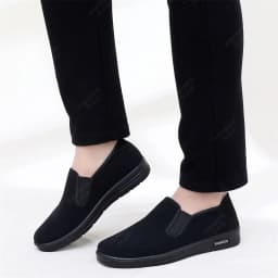 2026 New Fabric Shoes for Men's Work, Spring Travel, Breathable Flat Bottom, Non Slip Soft Soled Men's Shoes