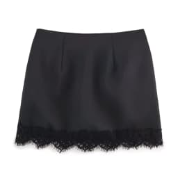 Koekop 2026 Women's Fashion Lace trim Skirt Pants Vintage High Waist Women's Chic Ladies Wipe Mini Skirt