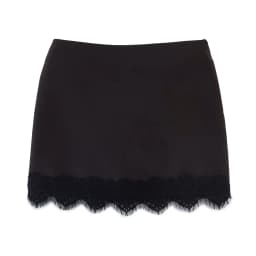 Koekop 2026 Women's Fashion Lace trim Skirt Pants Vintage High Waist Women's Chic Ladies Wipe Mini Skirt