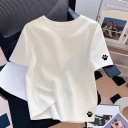 Women's Cotton Loose T-shirt Short Sleeve Fashion Casual Hot Sales New Summer Comfortable Daily Outdoors Jogging Quality Simple