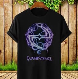 2026 New Evanescence Amy Lee Autograph Band Logo Graphic Print T-Shirt Men Women Fashion O-Neck Cotton Casual Tee Top Summer