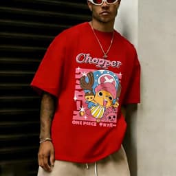 One Piece Chopper Anime Printed T-shirt Men's and Women's T-shirt Men's Top Sports T-shirt Men's T-shirt Summer Tee 2026 New