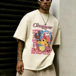 One Piece Chopper Anime Printed T-shirt Men's and Women's T-shirt Men's Top Sports T-shirt Men's T-shirt Summer Tee 2026 New