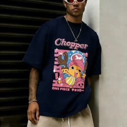 One Piece Chopper Anime Printed T-shirt Men's and Women's T-shirt Men's Top Sports T-shirt Men's T-shirt Summer Tee 2026 New