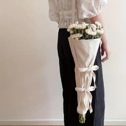 Canvas Bouquet Bag: Floral Farm Packaging with Adjustable Strap, Gift for Her