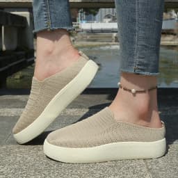 New Ladies Slippers Outdoor Thick Bottom Home Shoes Knitted Breathable Slip-On Footwear Free Shipping