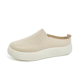 New Ladies Slippers Outdoor Thick Bottom Home Shoes Knitted Breathable Slip-On Footwear Free Shipping