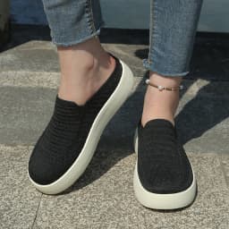 New Ladies Slippers Outdoor Thick Bottom Home Shoes Knitted Breathable Slip-On Footwear Free Shipping