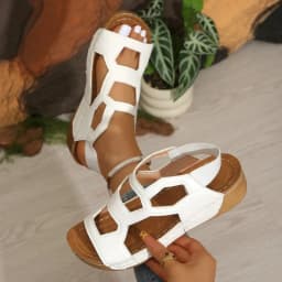 Women Sandals 2026 New Summer Beach Sandals Women Casual Wedges Footwear Summer Shoes Soft Heeled Sandals Woman