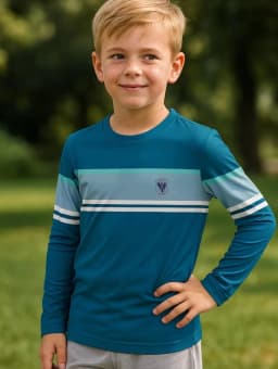 Kids Clothes Boys Tshirt Long Sleeve 3D Striped Print Kids Spring Fall Clothes Casual Simplicity O-Neck Children's Clothing Tops