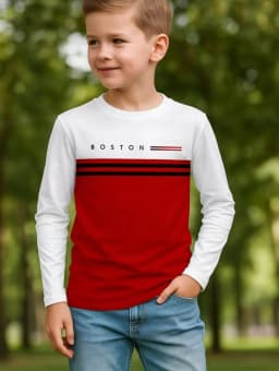 Kids Clothes Boys Tshirt Long Sleeve 3D Striped Print Kids Spring Fall Clothes Casual Simplicity O-Neck Children's Clothing Tops