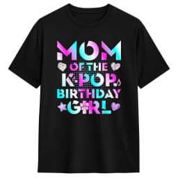 Dad of The K Pop Birthday T-Shirt Mens  Vintage T Shirts Summer Crew Neck Fashion Tees Print Oversize Clothes
