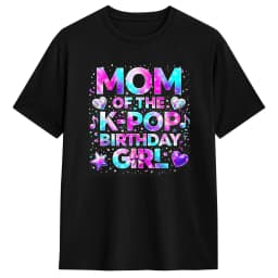 Dad of The K Pop Birthday T-Shirt Mens  Vintage T Shirts Summer Crew Neck Fashion Tees Print Oversize Clothes