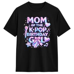 Dad of The K Pop Birthday T-Shirt Mens  Vintage T Shirts Summer Crew Neck Fashion Tees Print Oversize Clothes