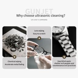 2026 New Small Household Large Capacity Dental Jewelry Cleaner Multifunctional Vibration Cleaning Machine Type-C Charging