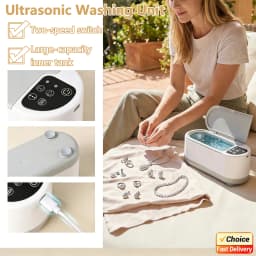 2026 New Small Household Large Capacity Dental Jewelry Cleaner Multifunctional Vibration Cleaning Machine Type-C Charging