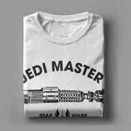 Darth Maul Jedi Master Lightsaber Logo T Shirt for Men Cotton Vintage T-Shirts Round Neck Tees Short Sleeve Clothes Gift Idea