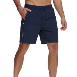 Mens Summer Outdoor Quick Dry Shorts Lightweight Athletic Gym and Hiking Bottoms Casual Beach Shorts with Zipper Pockets