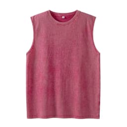 240G Cotton Men Vintage Washed Tank Top Retro Distressed Sleeveless Vest Loose High Street Casual Streetwear Beach Muscle Tees