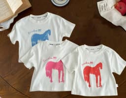 1-10Y Summer Kids T-Shirt Cartoon Print Short Sleeves Kids Tops and T-Shirts Cute Soft Cotton Breathable Children Clothing