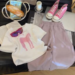 1-10Y Summer Kids T-Shirt Cartoon Print Short Sleeves Kids Tops and T-Shirts Cute Soft Cotton Breathable Children Clothing