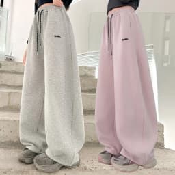 UNITIM Junior Girls Sweatpant Cotton Letter Embroidery Young Teens Girls Sports Pants Loose Elastic Waist Children Girls Trouser