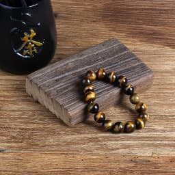 Yellow Tiger Eye Bead Stretch Bracelet 4-14mm Natural Stone Reiki Healing Crystal Vitality Charm Good Luck Jewelry For Men Women